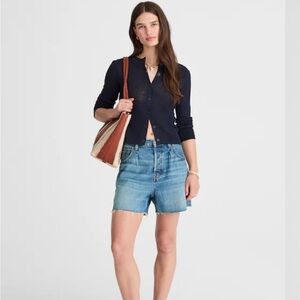 Madewell Low-Slung Shorts in Airy Denim